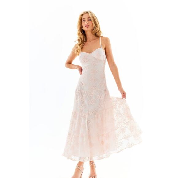 Amy Jane London Dresses & Skirts - Amy Jane London Zariah Maxi Dress in Blush Whisper Size S